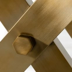 VIG Modrest Dandy - Modern Golden & Glass Dining Table