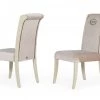 VIG A&X Whitby - Transitional Off White & Glossy Champagne Dining Chair (Set Of 2) Dining Room