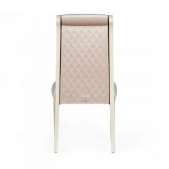 VIG A&X Whitby - Transitional Off White & Glossy Champagne Dining Chair (Set Of 2) Dining Room