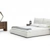 VIG Modrest Patrick - Modern White Leather Bed Beds & Headboards