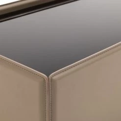 VIG Living Room Modrest Vargas - Modern Beige Leatherette Coffee Table