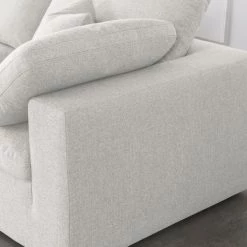 Meridian Furniture Living Room Serene 2 Piece Linen Fabric Modular Sofa