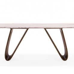 VIG Modrest Draper - MId-Century Marble And Walnut Dining Table