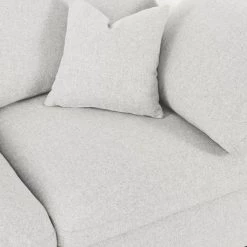 Meridian Furniture Serene 6 Piece Linen Deluxe Modular Overstuffed Reversible Sectional Living Room