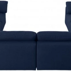 Meridian Furniture Serene 8 Piece Linen Deluxe Modular Overstuffed Sectional Living Room