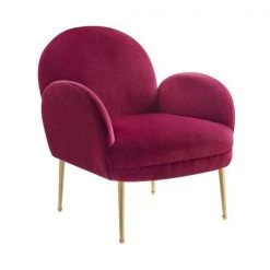 TOV Gwen Velvet Accent Chair