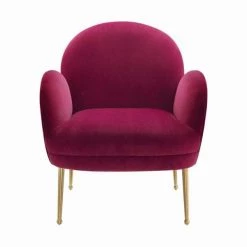 TOV Gwen Velvet Accent Chair