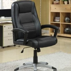 Coaster Adjustable Height Office Chair Black