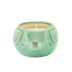 Sagebrook Home Decor 7.5"Fat Elephant, Scented Candle, Turq