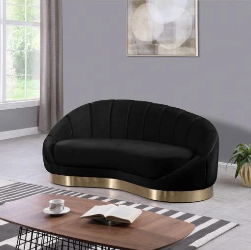 Meridian Furniture Shelly Velvet Chaise