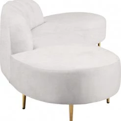 Meridian Furniture Divine Velvet 2 Piece Sectional Living Room