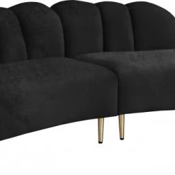 Meridian Furniture Divine Velvet 2 Piece Sectional Living Room