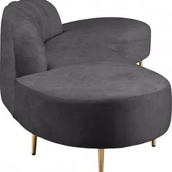 Meridian Furniture Divine Velvet 2 Piece Sectional Living Room