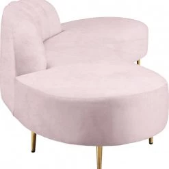 Meridian Furniture Divine Velvet 2 Piece Sectional Living Room