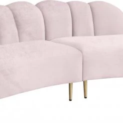 Meridian Furniture Divine Velvet 2 Piece Sectional Living Room