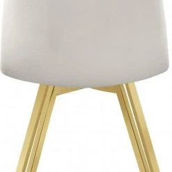 Meridian Furniture Dining Room Annie Velvet Gold Legs Dining Chair Set Of 2