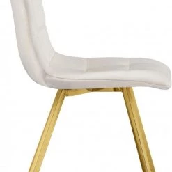 Meridian Furniture Dining Room Annie Velvet Gold Legs Dining Chair Set Of 2