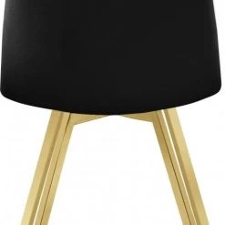 Meridian Furniture Dining Room Annie Velvet Gold Legs Dining Chair Set Of 2