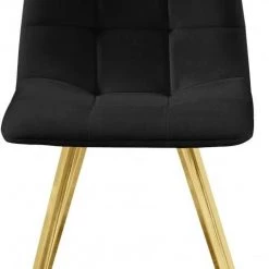 Meridian Furniture Dining Room Annie Velvet Gold Legs Dining Chair Set Of 2