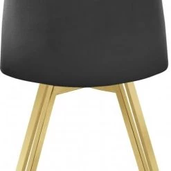 Meridian Furniture Dining Room Annie Velvet Gold Legs Dining Chair Set Of 2