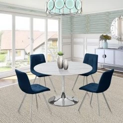 Meridian Furniture Annie Velvet Dining Chair Set Of 2