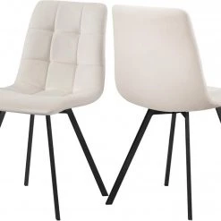 Meridian Furniture Dining Room Annie Velvet Dining Chair Set Of 2