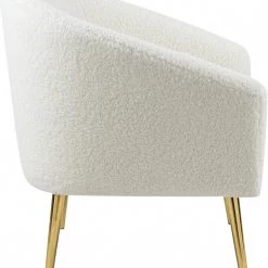 Meridian Furniture Barlow Faux Fur Chair Living Room