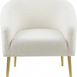 Meridian Furniture Barlow Faux Fur Chair Living Room