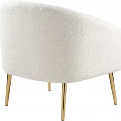 Meridian Furniture Barlow Faux Fur Chair Living Room