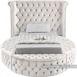 Meridian Furniture Luxus Round Velvet Bed
