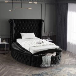 Meridian Furniture Luxus Round Velvet Bed
