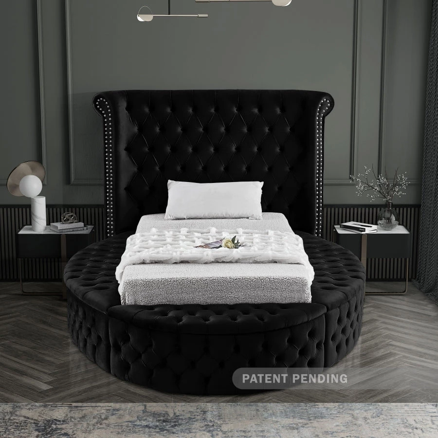 Meridian Furniture Luxus Round Velvet Bed