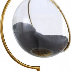 Meridian Furniture Living Room Luna Acrylic Swing Bubble Accent Chair