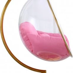 Meridian Furniture Living Room Luna Acrylic Swing Bubble Accent Chair