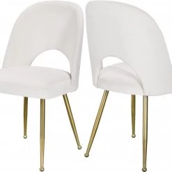 Meridian Furniture Logan Velvet Dining Chair Set Of 2