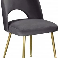 Meridian Furniture Logan Velvet Dining Chair Set Of 2