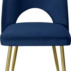 Meridian Furniture Logan Velvet Dining Chair Set Of 2