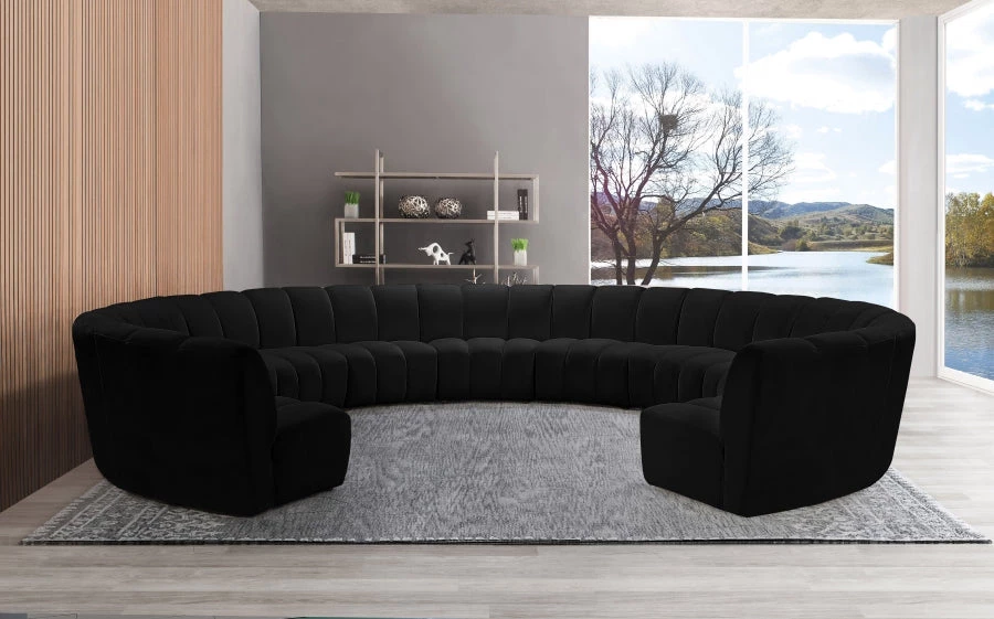 Meridian Furniture Living Room Infinity Modular 11 Piece Sectional