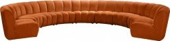 Meridian Furniture Living Room Infinity Modular 9 Piece Sectional