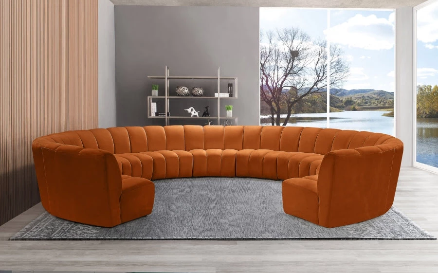 Meridian Furniture Living Room Infinity Modular 11 Piece Sectional