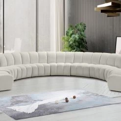 Meridian Furniture Living Room Infinity Modular 9 Piece Sectional
