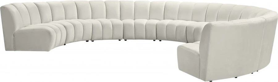 Meridian Furniture Living Room Infinity Modular 9 Piece Sectional