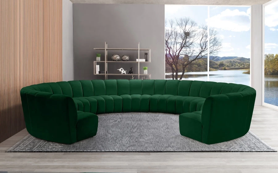 Meridian Furniture Living Room Infinity Modular 11 Piece Sectional