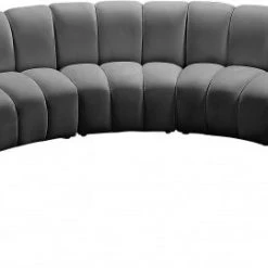 Meridian Furniture Infinity Modular 7 Piece Sectional Living Room