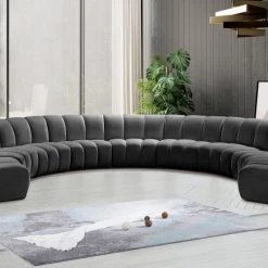 Meridian Furniture Living Room Infinity Modular 9 Piece Sectional