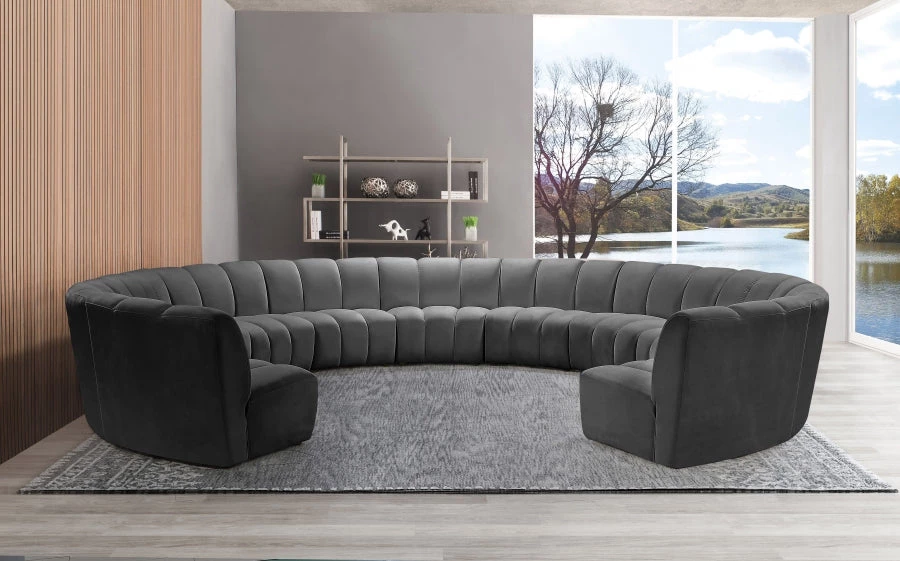 Meridian Furniture Living Room Infinity Modular 11 Piece Sectional