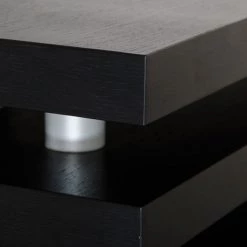 VIG A&X Adrian - Modern Multi-Tier Black Oak Coffee Table By Hollywood Glam