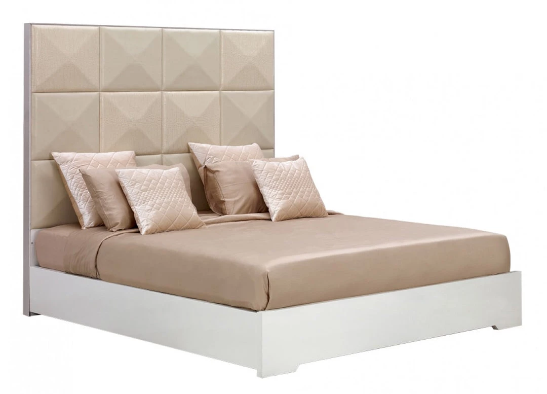 VIG Temptation Ariel High Headboard Modern Bed Bedroom