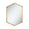 Coaster Hexagon Shaped Wall Mirror Gold Home Decor