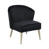 Coaster Marion Velvet Accent Chair With Gold Legs Living Room